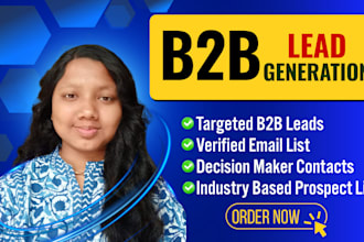 provide b2b lead generation and build verified email list