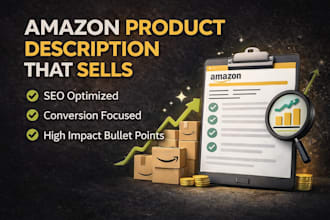 write SEO optimized amazon product description that sells