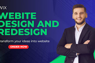do wix website design, redesign wix website, wix online store