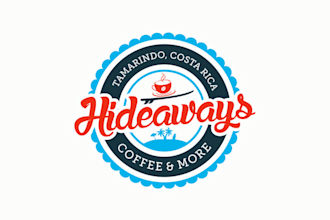 create a cool surf beach logo for new cafe eatery