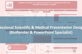 design scientific, medical presentations or posters in biorender and pptx