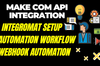 fix make com API integration automation made com shopify integromat setup expert