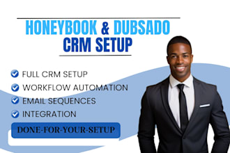 setup honeybook automations dubsado workflow 17hats crm acuity integrations
