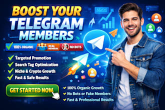 do telegram promotion, organic telegram marketing increase telegram members