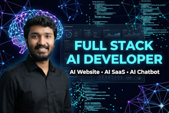 build full stack ai website, ai saas, ai chatbot as full stack developer