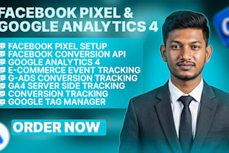 setup facebook pixel ga4 conversion api ecommerce tracking