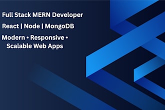 build mern stack web application using react and node js
