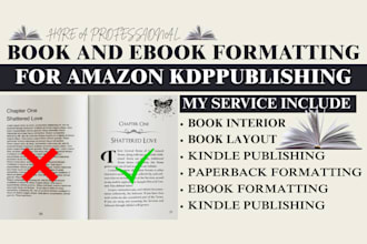 format ebok, book layout design, fix manuscript, back of book indexing