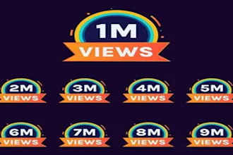 boost your youtube channel with real audience to  1 million views organic growth