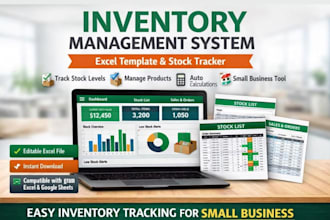 set automated excel spreadsheet warehouse inventory supermarket expense tracker