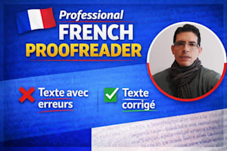 proofread and correct your french text