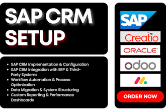 setup sap CRM microsoft dynamics 365 oracle ecc salesforce odoo creatio monday