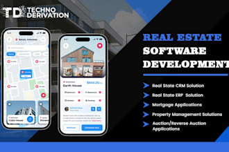 develop real estate website, CRM and property management software