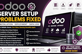 fix odoo server setup problems installation deployment errors and data loss