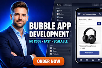 build bubble app, bubble io website, bubble mvp, no code developer, saas bubble