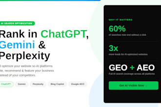optimize your website to rank in chatgpt, gemini, perplexity with GEO aeo