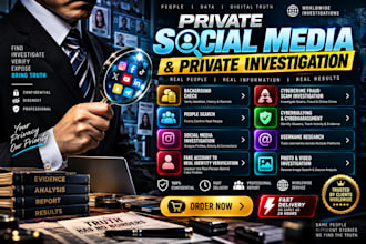 do osint background check and social media investigations