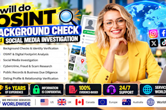 do osint background check and social media investigations