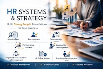 build HR policies, systems, frameworks and role structure