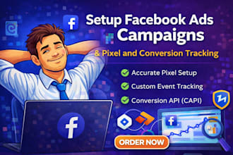 setup facebook ads campaign with pixel and conversion tracking