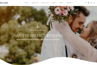 design event planner website wedding organizer wedding planner wix website