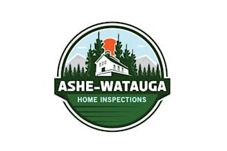 design home inspection mountain theme logo