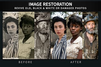 restore old, vintage and damaged photos