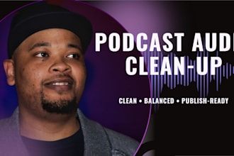 professionally edit and clean your podcast audio