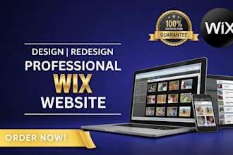 design wix website or redesign wix website professionally