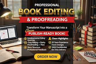 developmental editing proofreading structural line copy edit