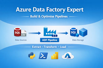 build or fix azure data factory pipelines for reliable etl