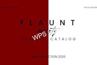 create a catalogue design