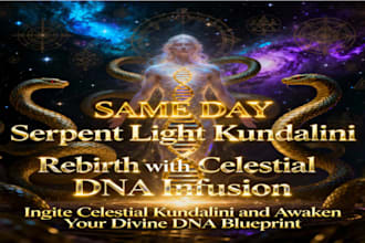 kundalini serpent light rebirth celestial energy awakening and divine dna power