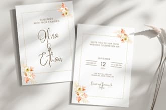 design elegant wedding invitations