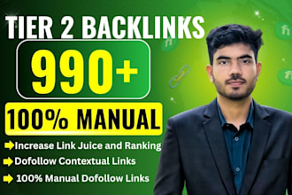build manual dofollow tier 2 contextual backlinks to boost SEO ranking