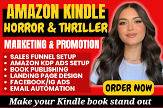 amazon kindle horror book promotion thriller ebook marketing kdp ads sale funnel