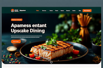 design modern restaurant website catering website food website with menu design