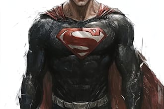 superhero character for comics
