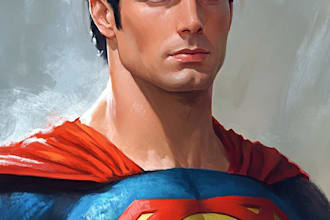 superhero character for comics