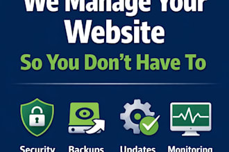 offer monthly wordpress website maintenance and support