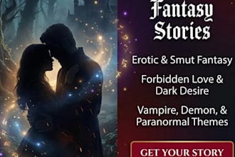write custom erotic,smut,nsfw fantasy erotica dark romance story