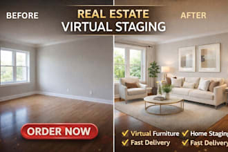 provide high quality real estate virtual staging and renovation