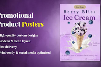 design promotional product poster for your brand