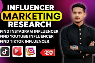 do micro influencer research and complete outreach for influencer marketing