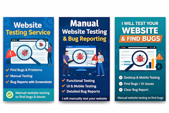 manually test your website and find bugs