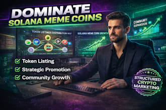 do token listing, grow solana meme coin, token promotion, meme coin marketing
