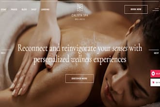design spa website massage therapy website online booking squarespace website