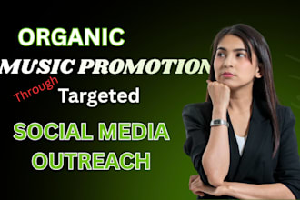do organic spotify promo, apple music, bandcamp track promotion to targeted ad