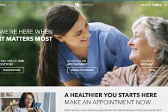 design wix healthcare website medical telemedicine patient portal website