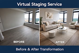 do professional virtual staging for real estate listings